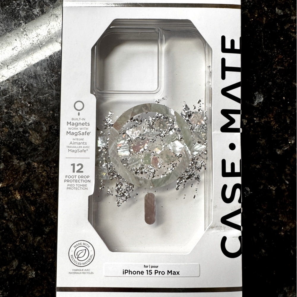 Casemate iPhone 15 Pro Max Touch of Pearl Mother of Pearl Case NWT Beautiful